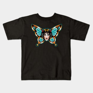 Devil girl butterfly Kids T-Shirt